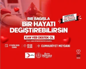 Manisa Büyükşehir Belediyesi ile Türk Kızılayı iş birliğinde 17 Ekim’de